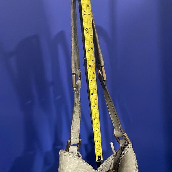 BRIAN ATWOOD Olive Green Pebbled leather Laser Cut Drawstring Bucket Bag - Picture 11 of 14